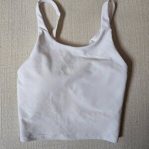 White Old Navy Longline Sports Bra (XS)